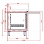Refroidisseur de comptoir Positif GN1/1 - 3 Portes TEFCOLD