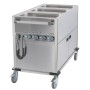 Chariot bain-marie à eau 3xGN 1/1 avec soubassement chauffant vertical CASSELIN