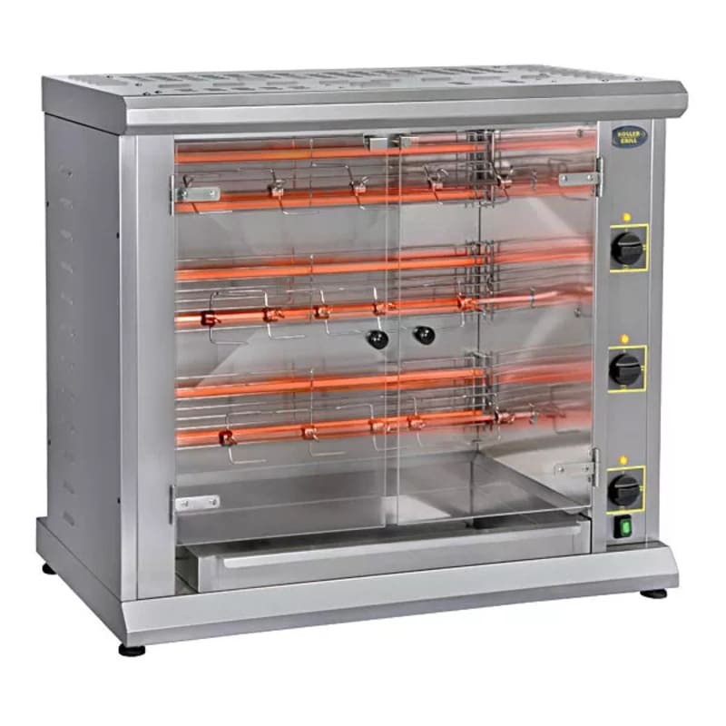 Rôtissoire professionnelle électrique - 3 broches ROLLER GRILL