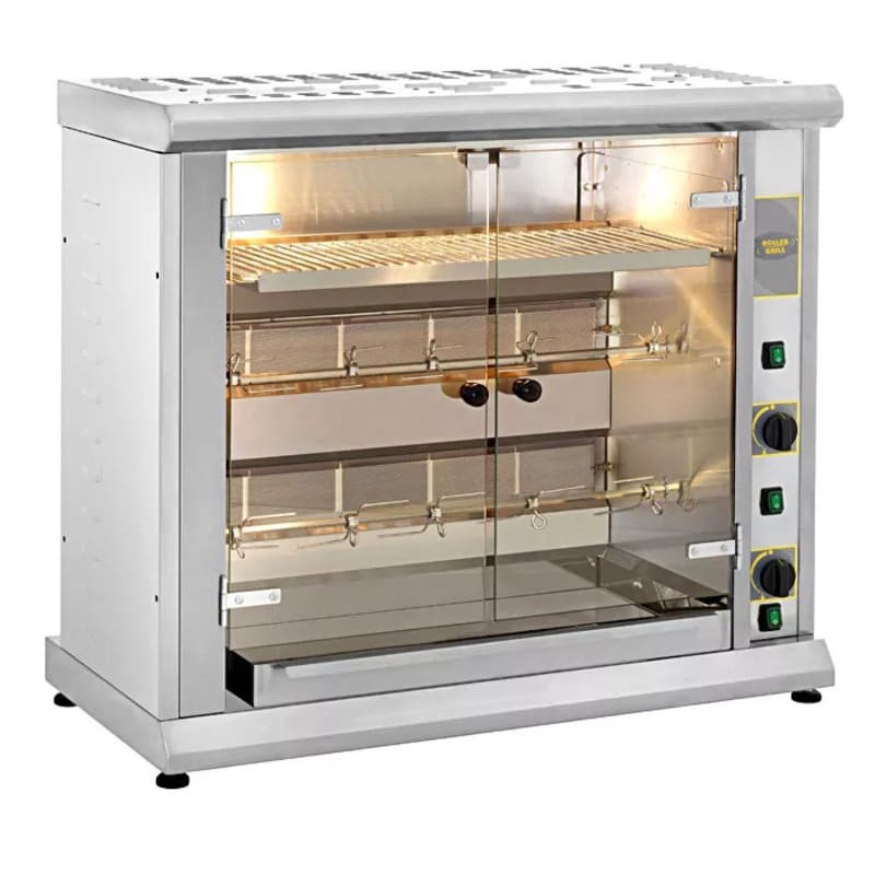 Rôtissoire professionnelle gaz - 2 broches ROLLER GRILL