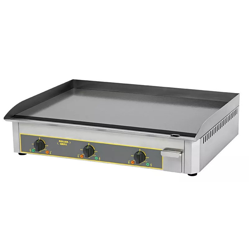 Plaque à snacker électrique en acier émaillé - 3 zones de cuisson ROLLER GRILL