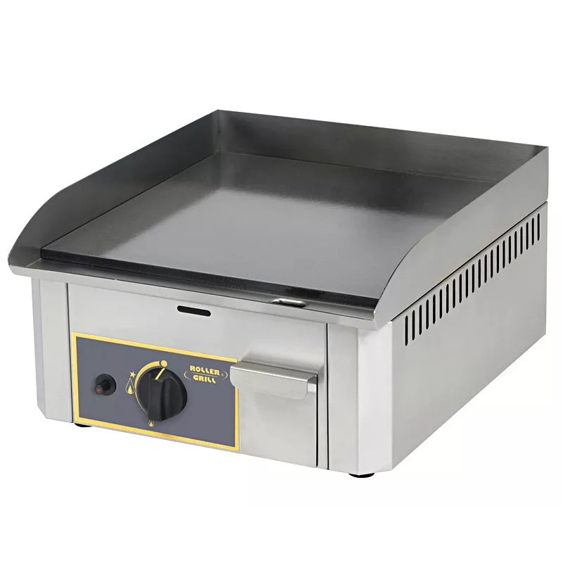 Plaque à snacker gaz en acier décarburé - 1 zone de cuisson ROLLER GRILL