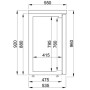 ARRIÈRE BAR RÉFRIGÉRÉE NOIR 3 PORTES EN VERRE COMBISTEEL