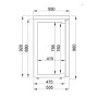 ARRIÈRE BAR RÉFRIGÉRÉE NOIR 4 PORTES EN VERRE COMBISTEEL