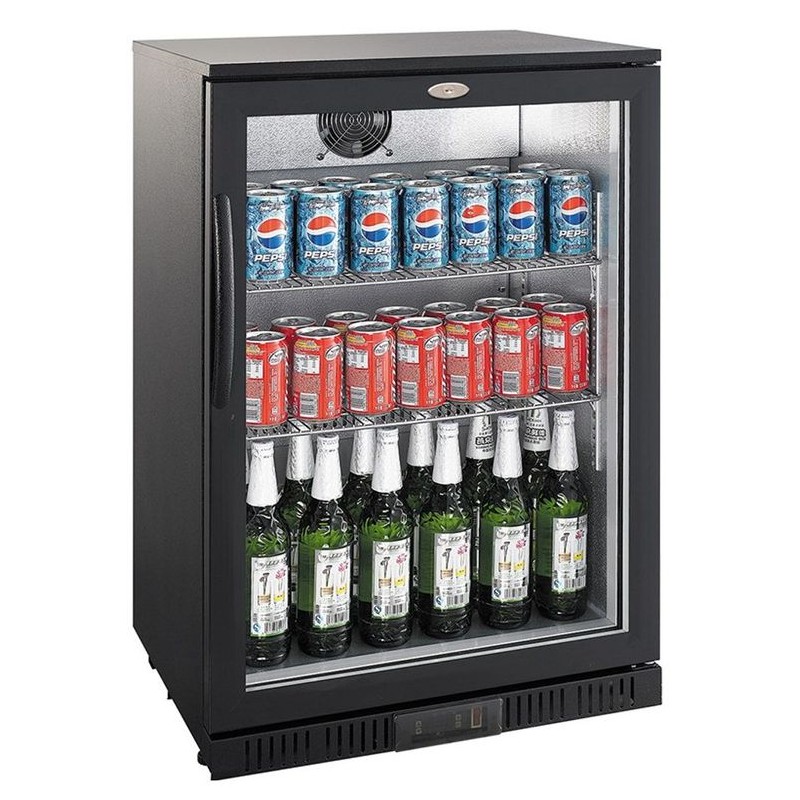 ARRIÈRE BAR RÉFRIGÉRÉE NOIR 1 PORTE COMBISTEEL