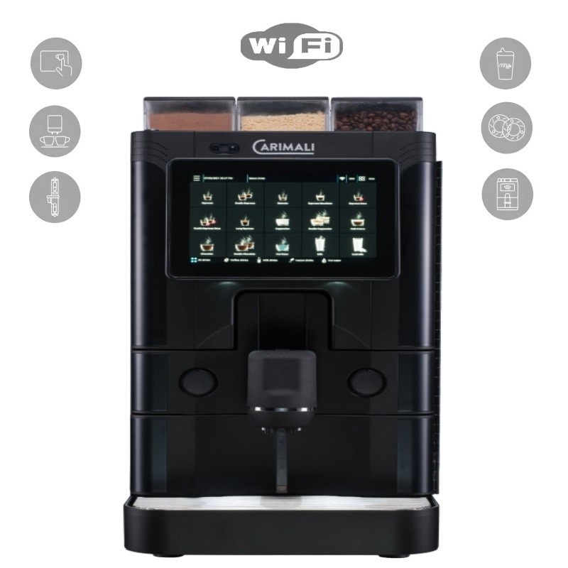 Machine a café multi boisson Noir Silverace Carimali