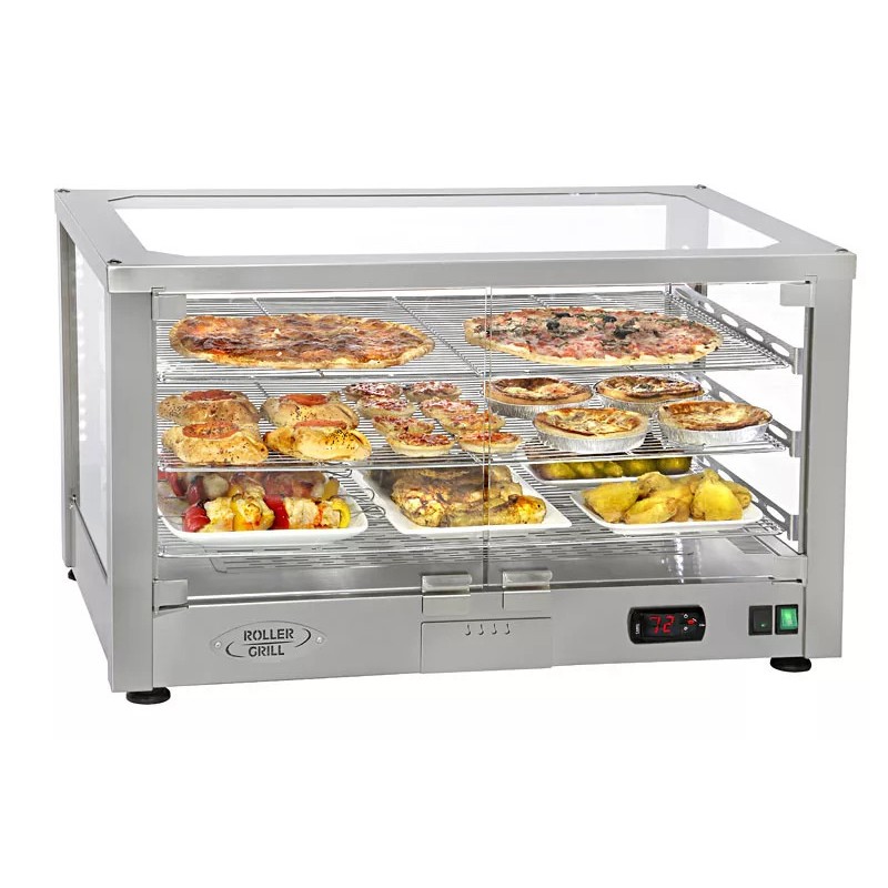 Vitrine chauffante ventilée - 2 grilles ROLLER GRILL