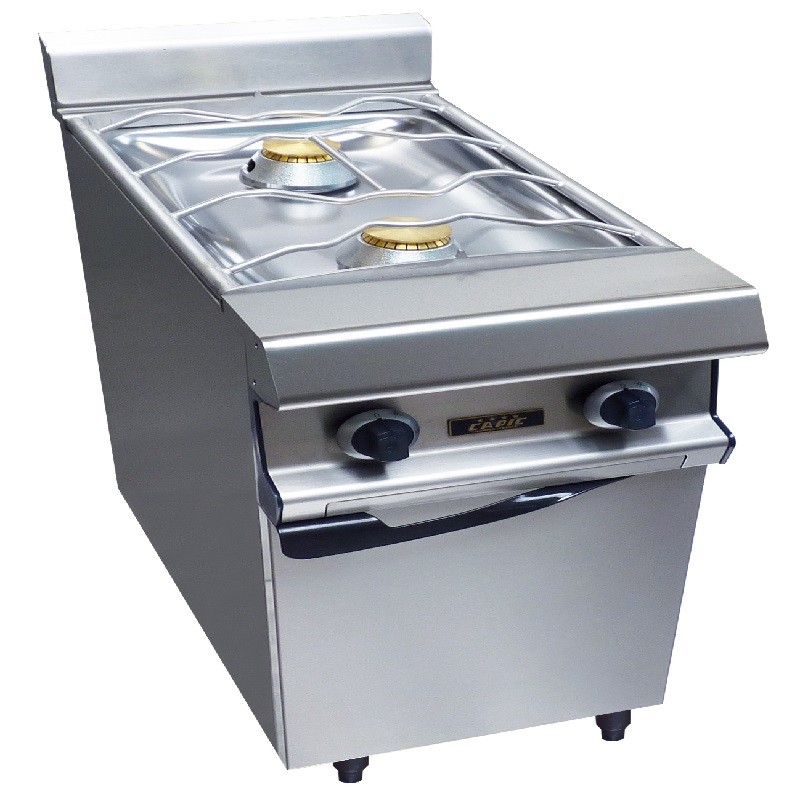 Fourneau à Gaz 2 Feux Nus 6 kW sur placard fermé CAPIC