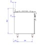 Fourneau à Gaz 2 Feux Nus 6 kW sur placard fermé CAPIC