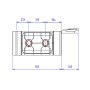 Fourneau à Gaz 2 Feux Nus 6 kW sur placard fermé CAPIC