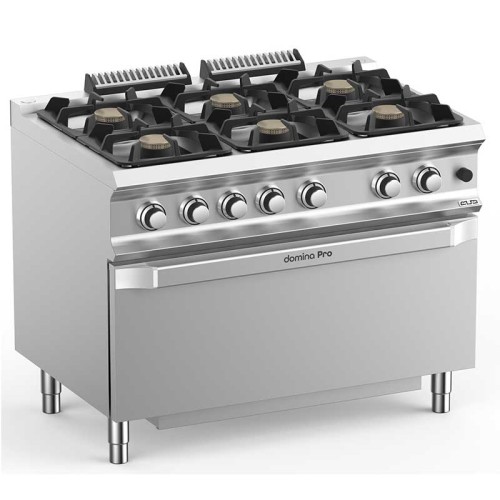 Fourneau gaz 6 feux avec four large MBM