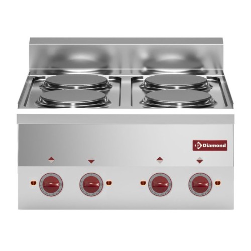 Cuisinière électrique à poser 4 plaques DIAMOND