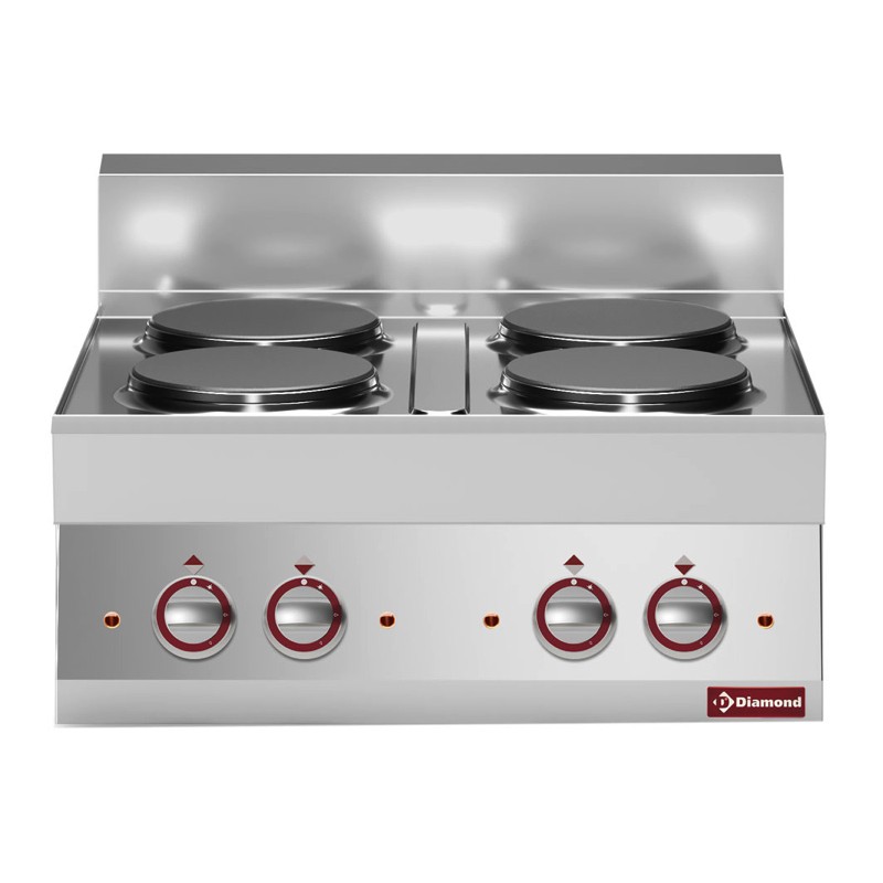 Cuisinière électrique 4 plaques -top- "Alpha 650" DIAMOND