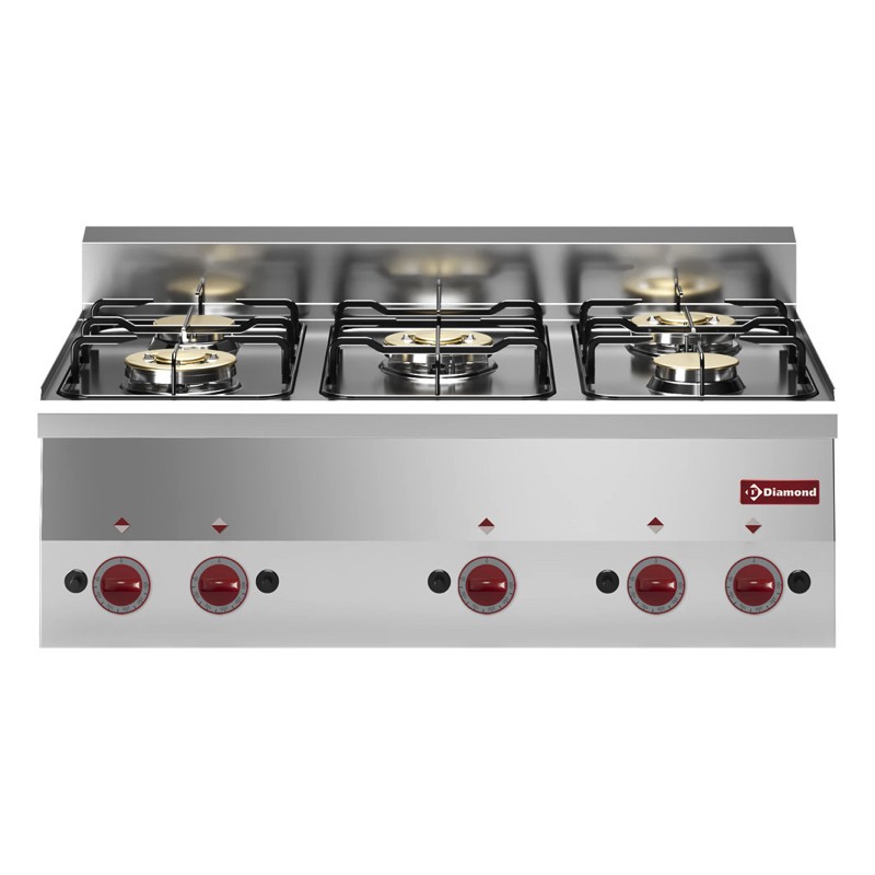 Cuisinière 5 feux gaz -Top- DIAMOND