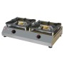 Réchaud de table gaz, 2 feux vifs DIVERSO