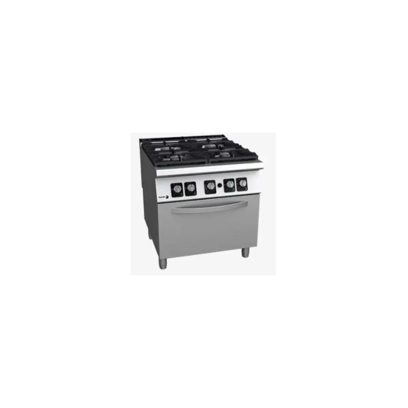 Fourneau gaz avec four 6 feux 14KW Fagor