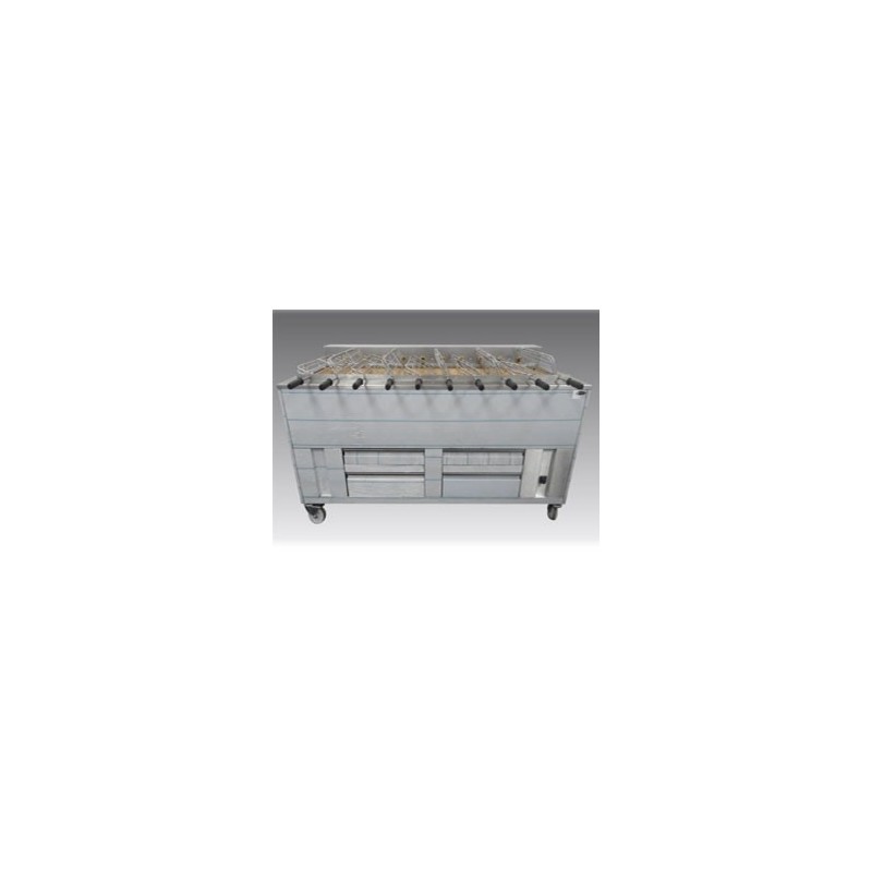 Barbecue portugais 10 grilles rotatives