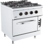 BASE 700 CUISINIERE A GAZ 4 BR. AVEC FOUR À GAZ COMBISTEEL