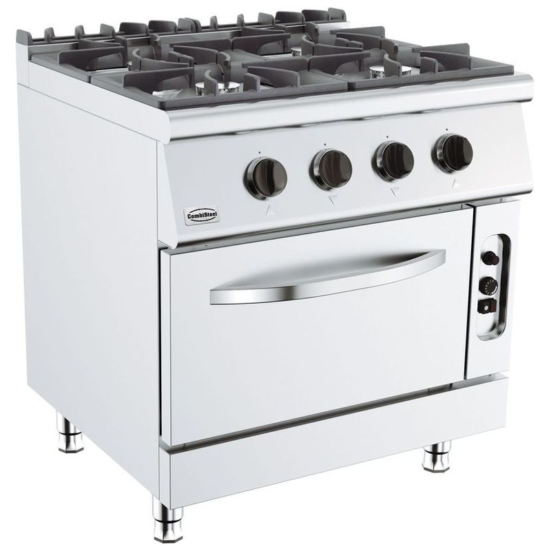 BASE 700 CUISINIERE A GAZ 4 BR. AVEC FOUR À GAZ COMBISTEEL
