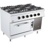 BASE 700 CUISINIERE A GAZ 6 BR. AVEC FOUR À GAZ COMBISTEEL