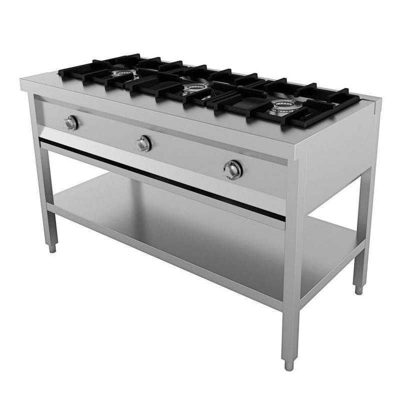 CUISINIERE 3 BR. COMBISTEEL