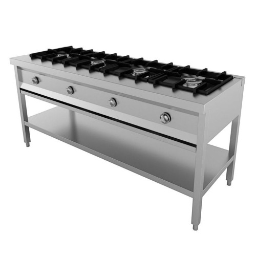 CUISINIERE 4 BR. COMBISTEEL