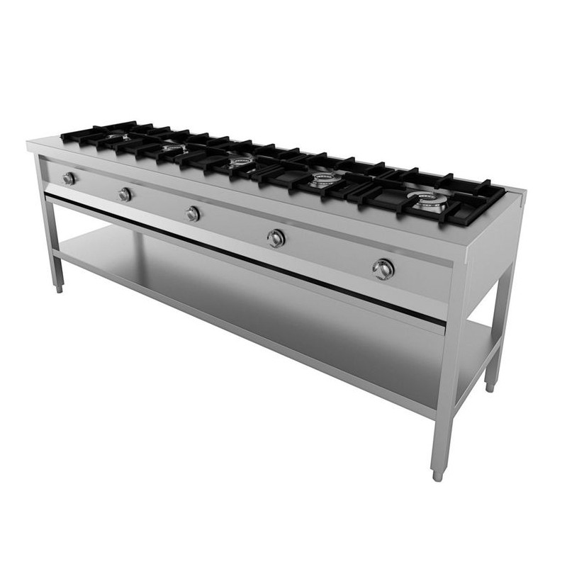 CUISINIERE 5 BR. COMBISTEEL