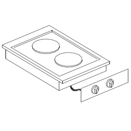 CUISINIÈRE ÉL. 2 PL. COMBISTEEL