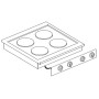 CUISINIÈRE ÉL. 4 PL. COMBISTEEL
