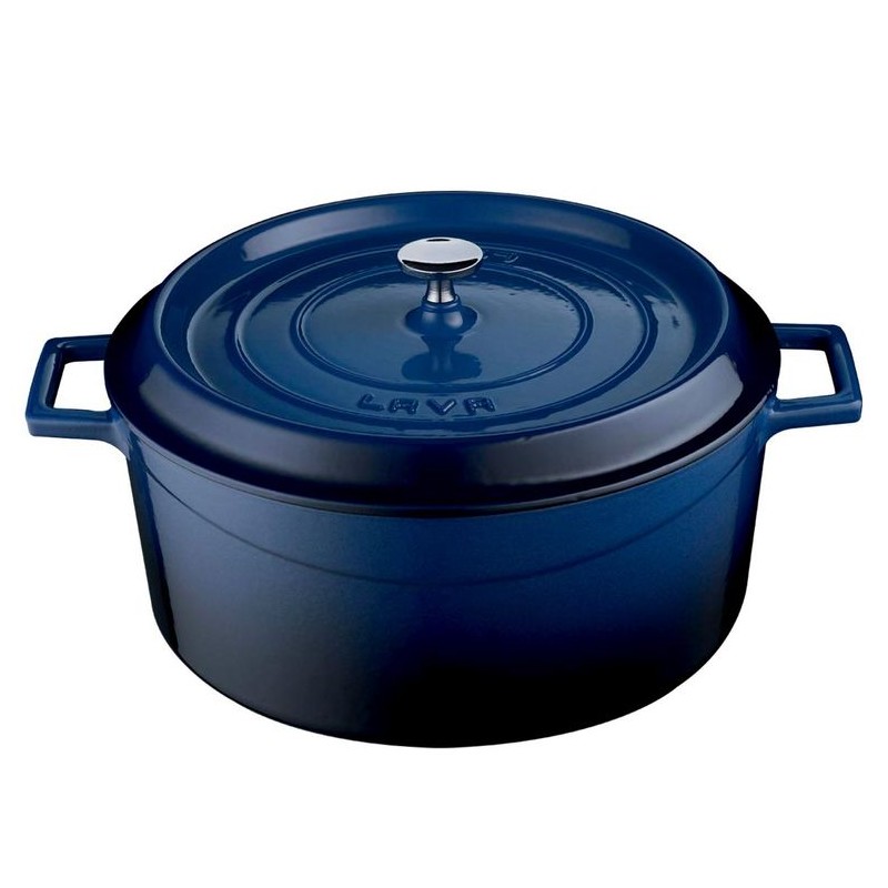 LAVA POÊLE À FRIRE EN FONTE Ø32 BLEU COMBISTEEL