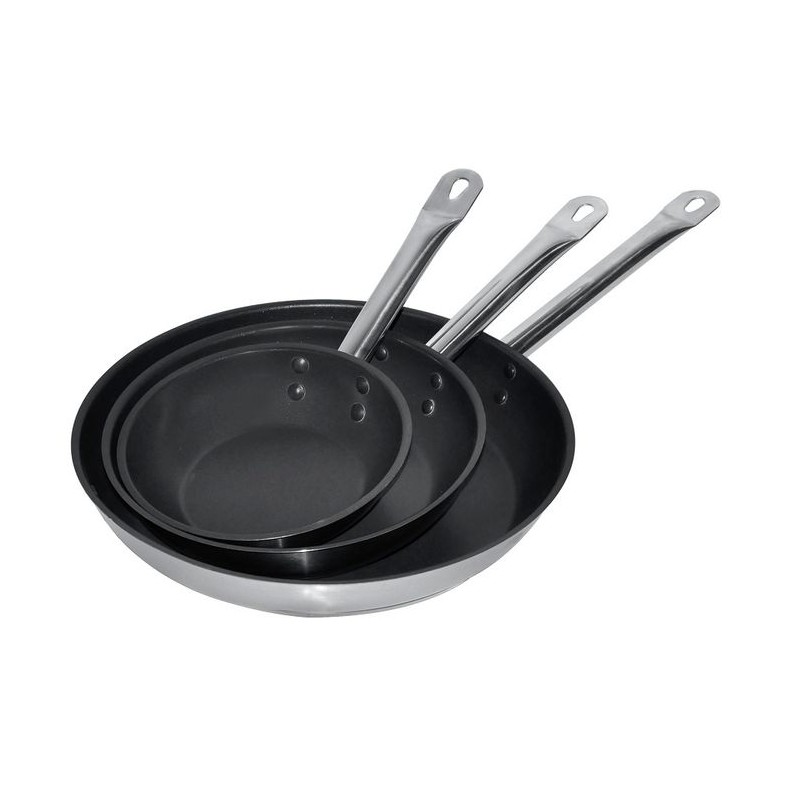 POÊLE À FRIRE AVEC REVÊTEMENT ANTIADHESIF COMBISTEEL