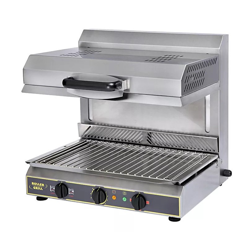 Salamandre avec détection de plat - 2 foyers vitrocéramiques ROLLER GRILL