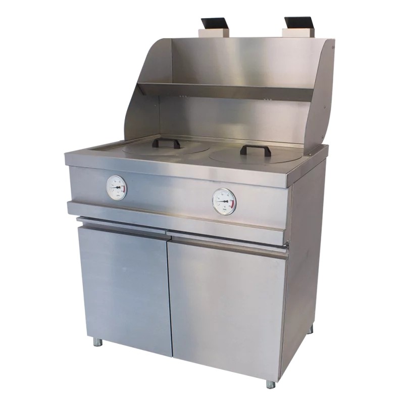 Friteuse gaz 2 cuves rondes BERTRAND