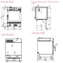 Four mixte Électrique Mini Mobile Standard - 6 niveaux GN 2/3 Convotherm