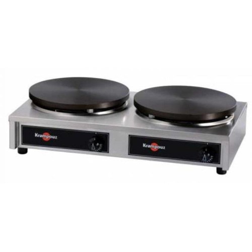 Crepiere gaz thermostatique double 35cm KRAMPOUZ