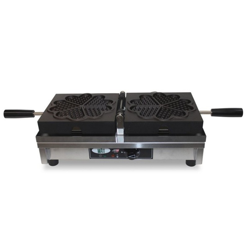 Gaufrier double ouverture 180 Coeur KRAMPOUZ
