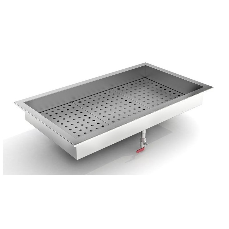 BAC À GLACE PILÉE INTÉGRÉ 3/1GN COMBISTEEL