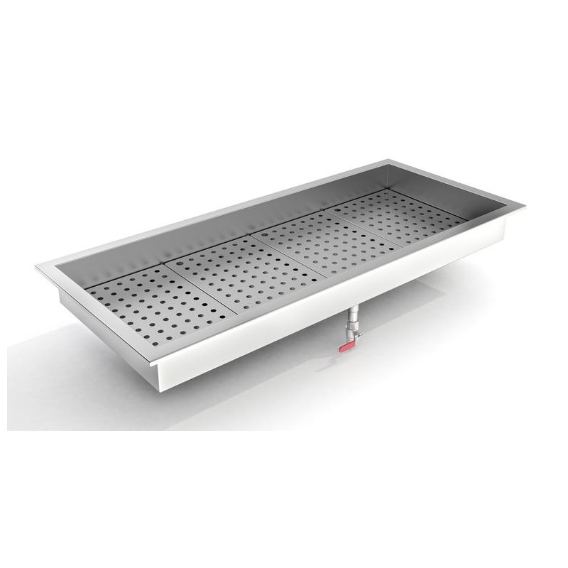 BAC À GLACE PILÉE INTÉGRÉ 4/1 GN COMBISTEEL