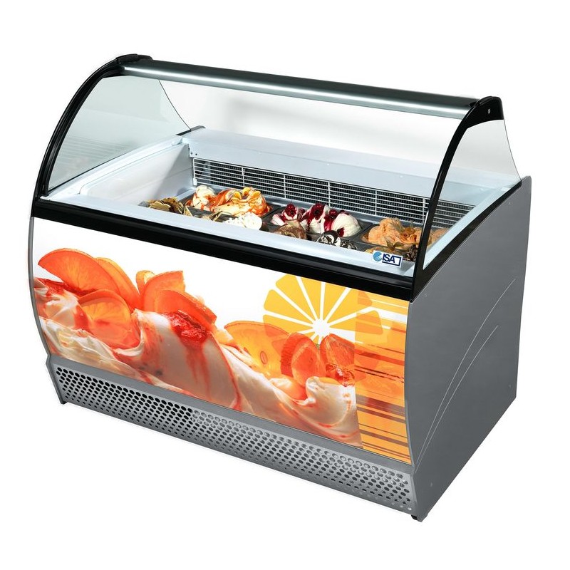VITRINE À CREME GLACÉE ISABELLA 10 COMBISTEEL