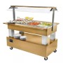 Buffet salad'bar traversant réfrigéré - 4 bacs GN 1/1 ROLLER GRILL