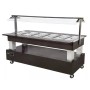 Buffet salad'bar traversant mixte - 6 bacs GN 1/1 ROLLER GRILL