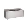 Plonge avec Meuble Largeur 1400mm - 2Bacs à Droite