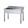 Plonge Inox Largeur 1600 mm - 1 Bac à Gauche