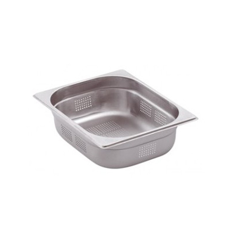 Bac Gastronorme Inox perforé GN 2/3 Prof. 100 mm