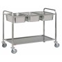 Chariot de service inox 3 x GN1/1 + 1 niveau DIAMOND
