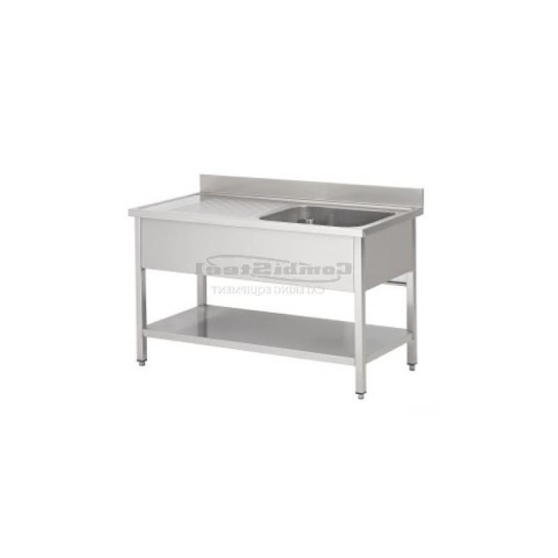 Table chef 1 cuve à droite 1200x700 COMBISTEEL