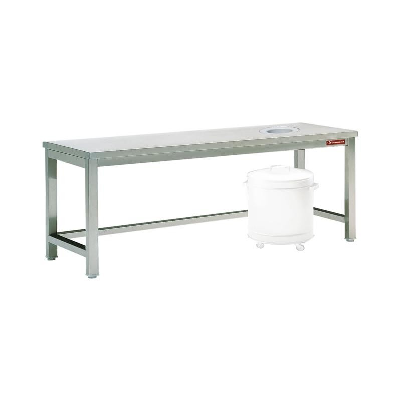 Table de débarrassage avec TVO 1200x700mm DIAMOND