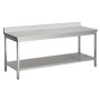 Table de travail inox adossée démontable 1400x700 COMBISTEEL