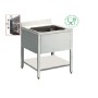 Plonge 1 bac 700x700mm sans égouttoir COMBISTEEL