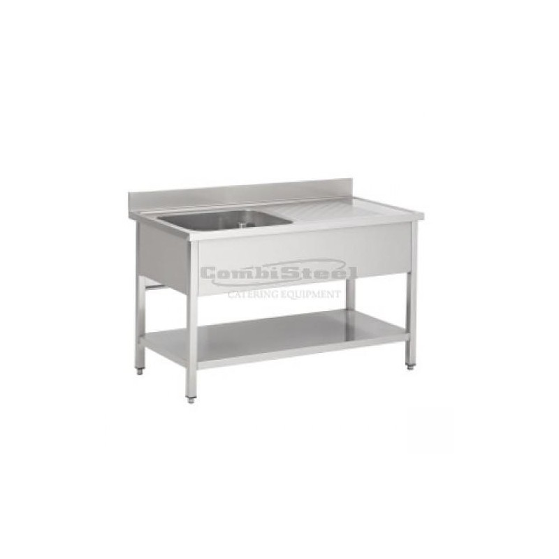 Plonge 1 bac 1200x600mm avec égouttoir à droite COMBISTEEL